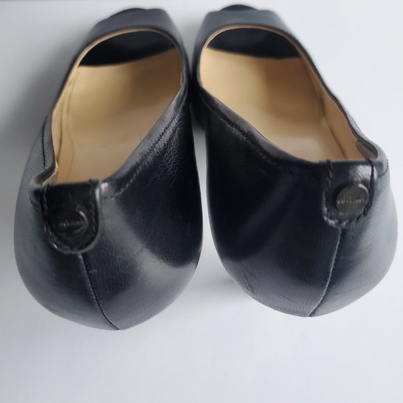 Women's size 11 Classic Black Heels Open Toe Casual Office Siren Career Wear - Picture 6 of 12